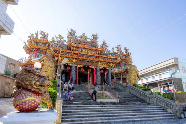 Penghu Tayvan Haziran 2022 Tayvan Penghu Kentindeki Zhuwan Dayi Tapınağı — Stok fotoğraf