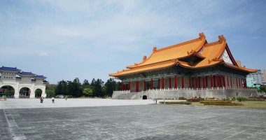 Taipei, Tayvan - 17 Mart 2022: Chiang Kai-shek Memorial Hall