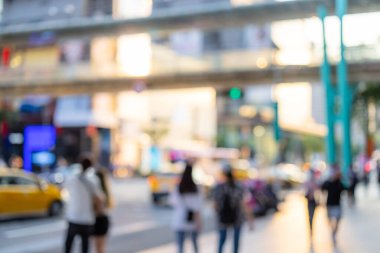 Blur view of the city background