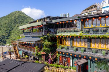 Jiufen, Taiwan - 07 August 2022: Small village in jiufen of  taiwan