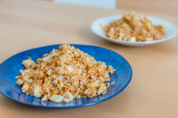 Homemade Chinese Fry Rice Plate — Stockfoto