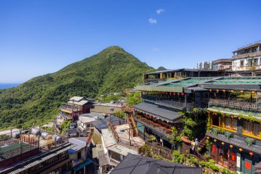 Jiufen, Taiwan - 07 August 2022: Small village in jiufen of  taiwan