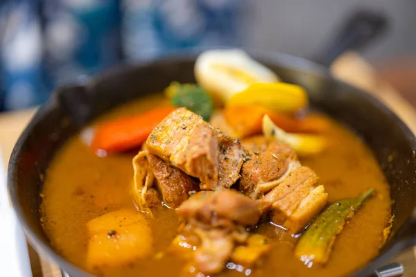 Pork Curry Bowl Soup Restaurant — 图库照片