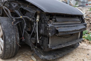 Car crash of the old car