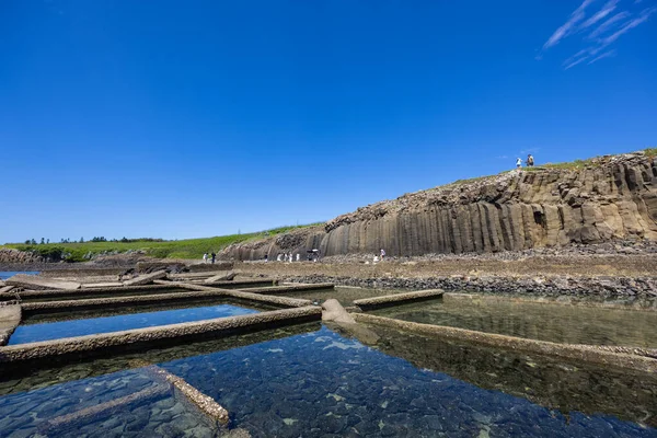 Penghu Taiwan June 2022 Chixi Rock Waterfall Penghu Taiwan — Foto Stock