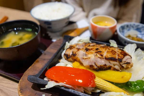 Teriyaki Chicken Set Restaurant — Fotografia de Stock