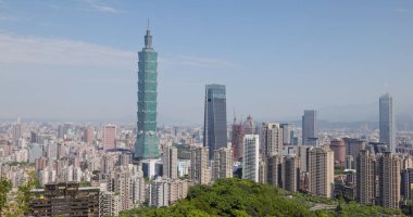 Taipei, Taiwan - 11 April 2022: Taipei city skyline