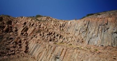 Hong Kong geographical park with natural hexagonal column