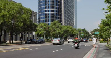 Taipei, Tayvan - 22 Temmuz 2022: Taipei 'de Xinyi Bölgesi