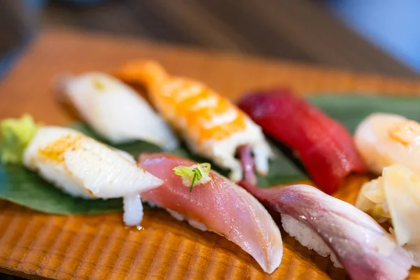 Sushi Set Japanese Restaurant — Stok fotoğraf