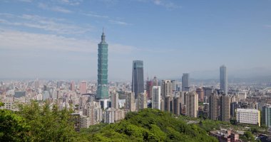 Taipei, Taiwan - 11 April 2022: Taipei city skyline
