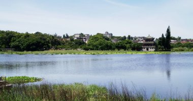 Taiwan Kinmen Gugang Tower and Gugang Lake