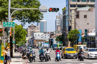 Kaohsiung, Taiwan - 27 August 2022: Kaohsiung city downtown