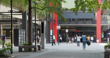 Taipei, Taiwan - 23 July 2022: Xinyi district in Taipei city