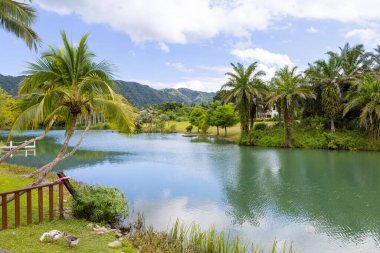 Beautiful lake and the sky in Hualien County of Taiwan