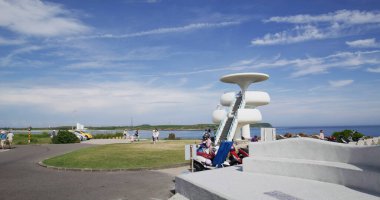 Penghu, Taiwan - 27 June 2022: Fongguei cave in Penghu of Taiwan