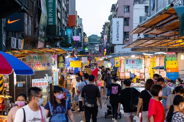Keelung Taiwan August 2022 Keelung Night Market — Stok fotoğraf