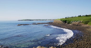 Coastline over Basalt in Chixi of Penghu 