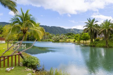Beautiful lake and the sky in Hualien County of Taiwan