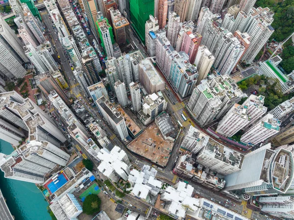 Hong Kong February 2022 Top View Hong Kong Tin Hau — Φωτογραφία Αρχείου