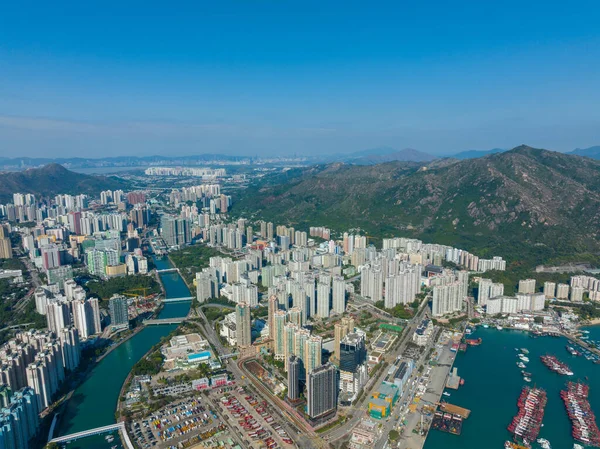Tuen Mun Hong Kong February 2022 Top View Hong Kong — Stok fotoğraf