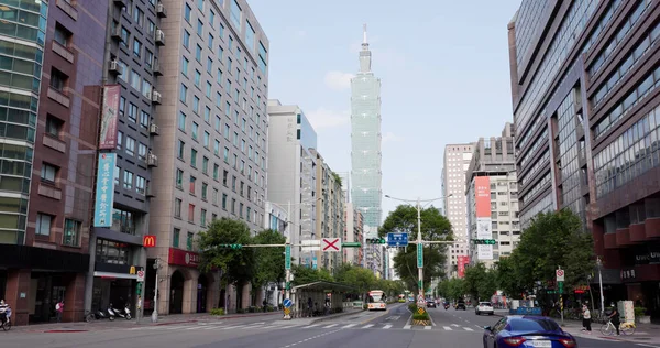 Тайбэй Тайвань Апреля 2022 Года Улица Тайбэя — стоковое фото