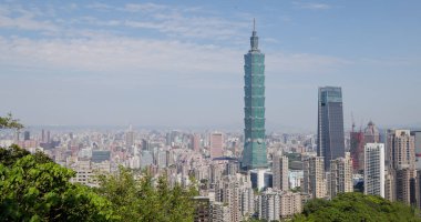 Taipei, Taiwan - 11 April 2022: Taipei city skyline