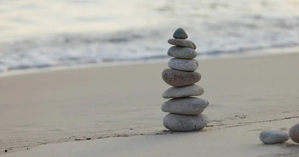 Zen Pedras Praia — Fotografia de Stock
