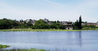 Taiwan Kinmen Gugang Tower and Gugang Lake