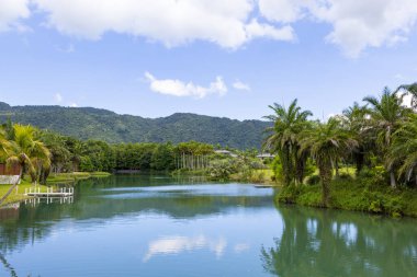 Beautiful lake and the sky in Hualien County of Taiwan