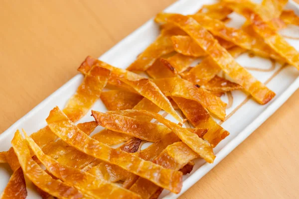 Cooked Dried Fish Fillet Snack — Foto de Stock