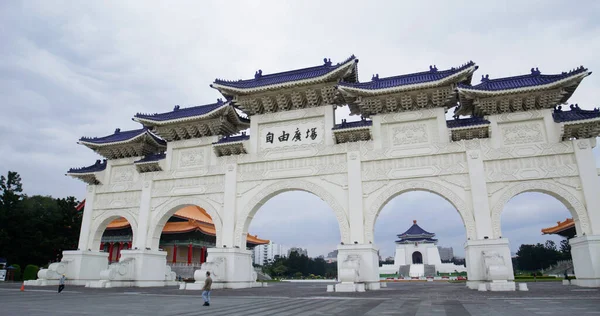 Taipei Taiwan Maart 2022 Voorpoort Van Herdenkingszaal Van Chiang Kai — Stockfoto