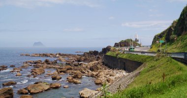 New Taipei, Taiwan - 13 April 2022: Wanli sea coast 