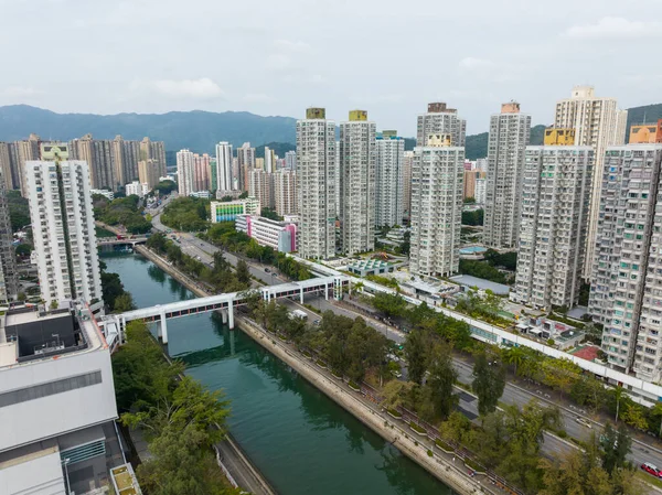 Taipo Hong Kong February 2022 Top View Hong Kong City — Foto de Stock