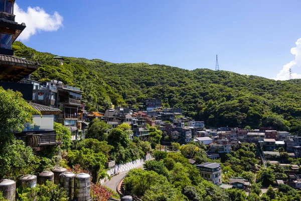 Tchaj Wan Jiufen Vesnice Hoře — Stock fotografie