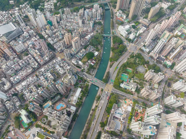 Taipo Hong Kong Şubat 2022 Hong Kong Yerleşim Bölgesi Manzarası — Stok fotoğraf