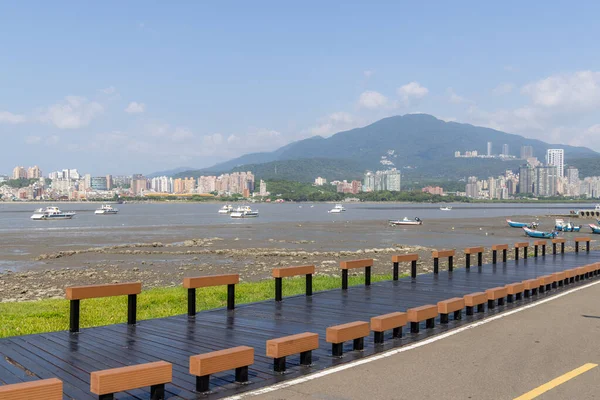 Yeni Taipei Tayvan Eylül 2022 Tayvan Bail Deki Tamshui Nehrinin — Stok fotoğraf