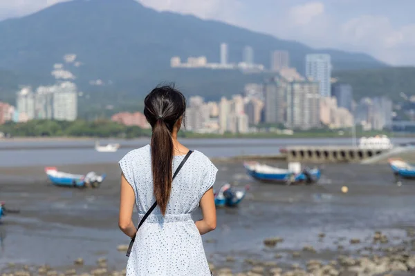 Donna Visita Bali Taiwan — Foto Stock