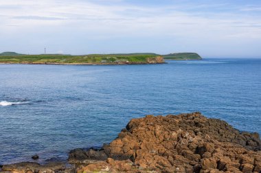 Penghu 'dan Tayvan' a kadar deniz kıyısında.