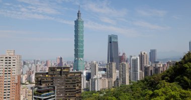 Taipei, Taiwan - 11 April 2022: Taipei city skyline
