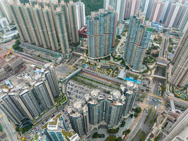 Tseung Kwan Hong Kong February 2022 Top View Hong Kong — Stock Photo, Image