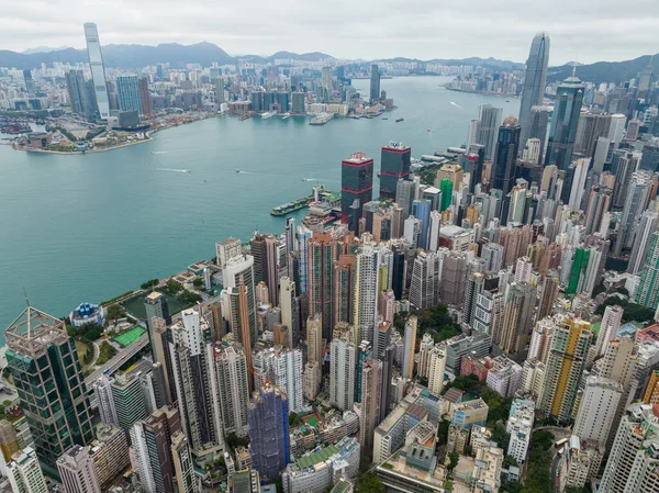 Sheung Wan Hong Kong February 2022 Aerial View Hong Kong —  Fotos de Stock
