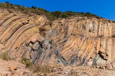 Hong Kong Sai Kung natural hexagonal column