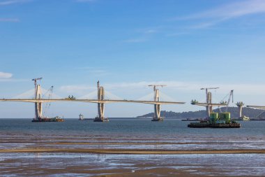 Kinmen Bridge under construction in Taiwan