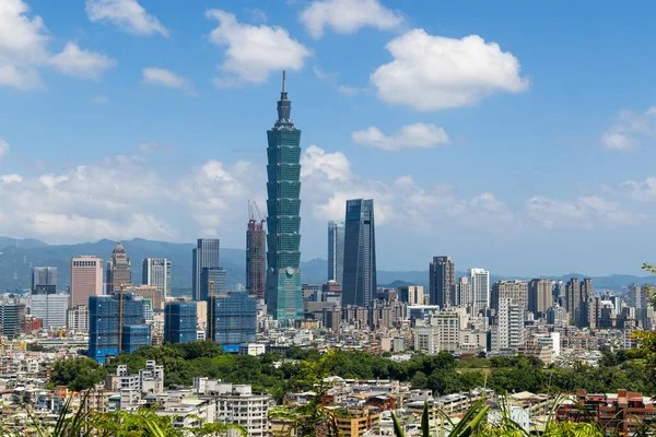 Taipei Tayvan Eylül 2022 Taipei Şehir Silueti — Stok fotoğraf