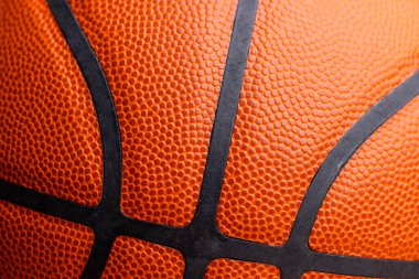 Turuncu basketbol deri desenli arka plan