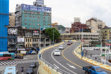 Keelung, Taiwan - 19 August 2022: Keelung city street in Taiwan