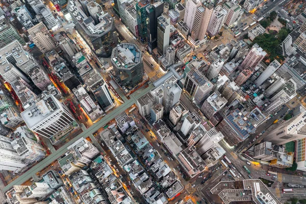 Mong Kok Hong Kong Noviembre 2021 Vista Aérea Ciudad Hong —  Fotos de Stock