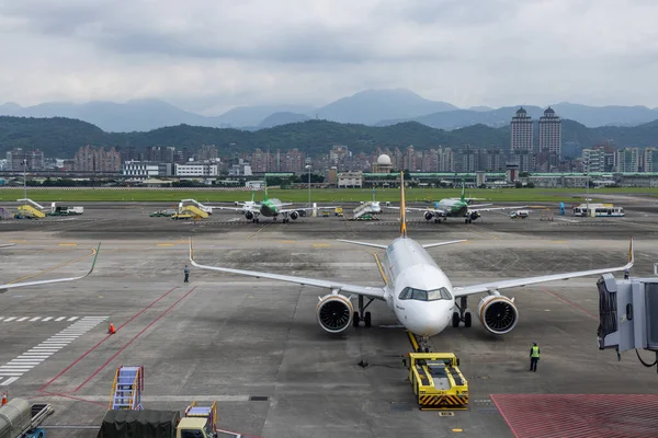 Taipei Taiwan Juni 2022 Songshan Airport Taipei Stad — Stockfoto