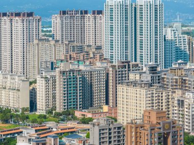 New Taipei 'nin Linkou ilçesindeki şehrin en iyi manzarası